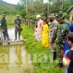 Satgas Kunjungi Kolam Budidaya Ikan Nila Milik Warga