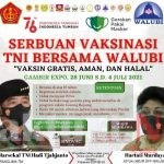 DPP Walubi bersama TNI Gelar Vaksinasi Covid 19 28 Juni – 4 Juli 2021