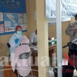 Polsek Kep Seribu Selatan bersama KTJ Pulau Lancang Swab Antigen 11 Pendatang