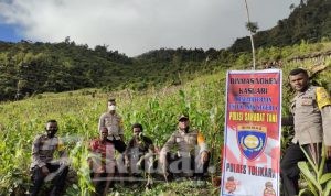 Program Binmas Noken, Kasat Binmas dan Anggota Kunjungi Spot Petani Binaan
