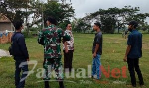 Camat dan Danramil 0602-12/Ciruas, Pantau Bakal Lokasi Pencoblosan Pilkades 2021