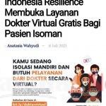 Sasar Mereka yang Isolasi Mandiri, IRES Hadirkan Dokter Virtual