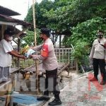 Dapat Bansos Dari Polres Kep Seribu, 18 KK di Slum Area Pulau Lancang Ucapkan Terimakasih