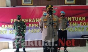 Berjuang Melawan Covid-19, TNI Polri Salurkan Bantuan PPKM Darurat