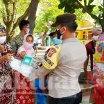 Wajibkan Masker, 1.600 Masker dibagikan oleh Polres Kep Seribu dan Jajaran
