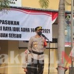 Kapolres Kep Seribu Pimpin Apel Gelar Pasukan Pengamanan Malam Idul Adha 1442 H Tahun 2021