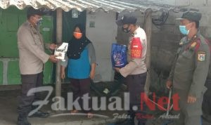 Percepat Distribusi Bansos, Polres Kepulauan Seribu Salurkan Beras ke 129 KK di Slum Area