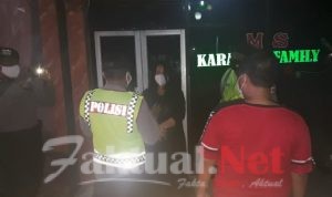 Polres Serang Tutup Paksa Room Karaoke Moro Seneng