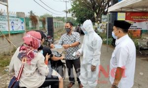 Tim Monitoring Provinsi Banten Bersama Camat Ciruas Memantau Posko PPKM