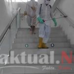 PMI Jakut Laksanakan Penyemprotan Disinfeksi di Tiga Kantor Pelayanan Umum dan Satu Sekolah