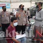 Dukung Program Pemerintah, Polres Serang Gelar Vaksinasi Massal, 336 Orang Berhasil di Vaksin