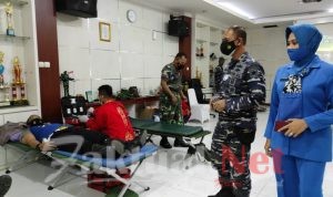 TNI AL Peduli Adakan Baksos Donor Darah dan Donor Plasma Konvalescent di Lanal Banten