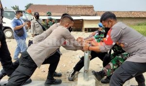Patroli Gabungan, Kapolsek Ciruas Pastikan Tidak Ada Lomba Burung Ditengah Pandemi