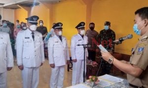 Polsek Cikande Melakukan Pengamanan Pelantikan 4 Penjabat Kepala Desa di Kecamatan Kibin