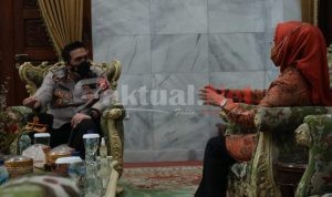 Bahas Percepatan Vaksin dan Tangani COVID-19, Kapolres Serang Kunker ke Bupati Serang