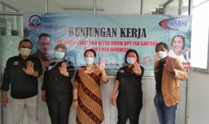 Presiden KSBSI dan Ketum Garteks Berkunjung ke PK Garteks PT. Pou Chen Indonesia