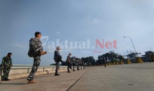 Uji Tangkas Latihan Renang Laut Militer Prajurit Lanal Banten