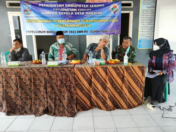 Gelar Rapat RKPDes, Desa Ranjeng Proyeksikan Agenda Pembangunan Tahun 2022