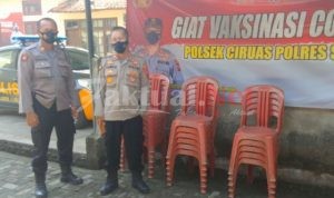 Polsek Ciruas Akan Gelar Vaksinasi Besok, Kapolsek Ciruas Cek Kesiapan Pelaksanaan