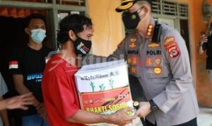 Kapolresta Tangerang Sambang Duka dan Beri Santunan Kepada Keluarga Korban Tenggelam