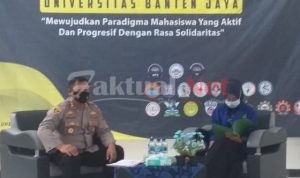 PILAR UNBAJA 2021, Bidkum Polda Banten Jadi Narasumber : Mahasiswa Harus Memiliki Semangat