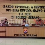 Antisipasi Preman dan Kriminal, Kapolres Serang Pimpin Rakor Operasi Bina Kusuma II Maung 2021