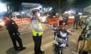 26 Unit Kendaraan Terjaring Razia di Depan Mapolres Serang Kota