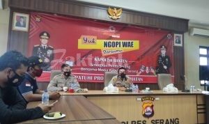 Poin Ketiga Commander Wish Kapolda Banten, Kapolres Serang Ajak Awak Media ‘Ngopi Wae’