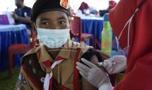 Peringati Sumpah Pemuda, Dispora Gandeng Dinkes Gelar Vaksinasi Massal
