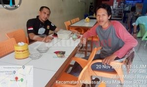 Pererat Silaturahmi dan Kerjasama Dengan Media, Kasi Humas Polsek Bontoala Ngopi Dengan Jurnalis