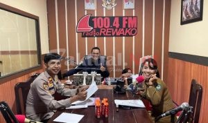 Kunjungi Studio Rewako FM, Ini yang Disosialisasikan Kasubag Binkar SDM Polres Gowa