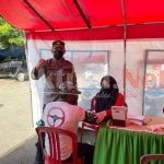 Kapolres Sinjai Tinjau Vaksinasi Massal Diterminal Pasar Sentral 