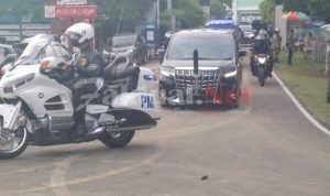 Polres Serang Amankan Jalur Kepulangan Wapres RI