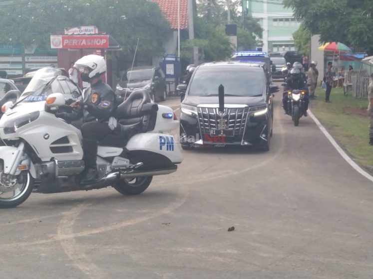 Polres Serang Amankan Jalur Kepulangan Wapres RI