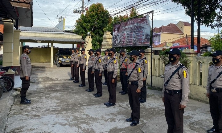 Polsek Ciruas Lepas Siswa SPN Polda Banten