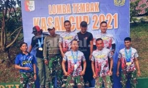 Personel Satbrimob Polda Banten Juara 1 Kejuaraan Menembak KASAL CUP 2021