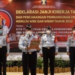 Kepala Rutan Malino Ikuti Deklarasi Janji Kinerja dan Pencanangan ZI Tahun 2022