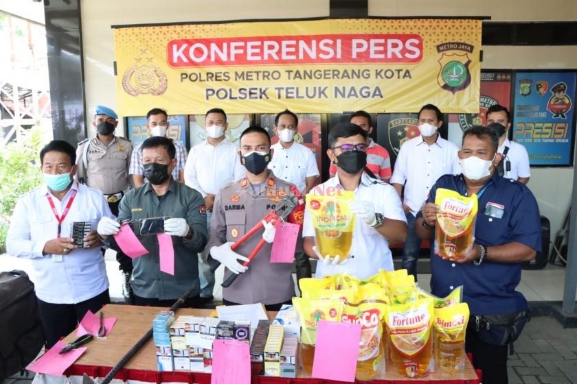 Polsek Teluknaga Ungkap Kasus Pembobolan Minimarket, 7 Tersangka Ditahan, 4 Tersangka Masih DPO