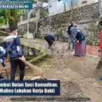 Sambut Bulan Suci Ramadhan, Pegawai dan WBP Rutan Malino Lakukan Kerja Bakti