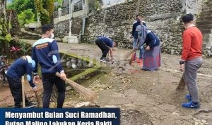 Sambut Bulan Suci Ramadhan, Pegawai dan WBP Rutan Malino Lakukan Kerja Bakti