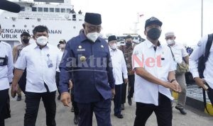 Walikota Sambut Menteri Kelautan Dan Perikanan Saat Tiba Di Tidore, Ini Agendanya