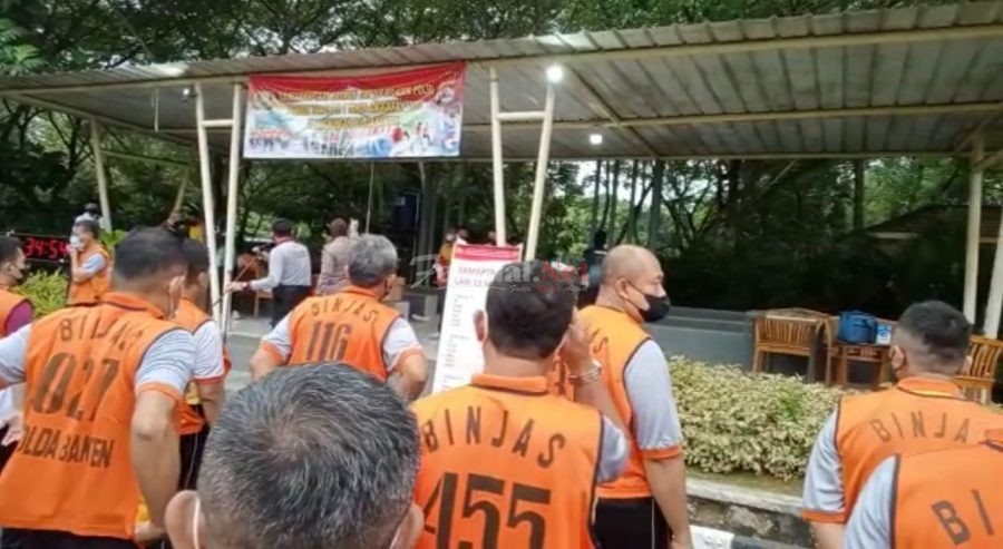 Biro Logistik Polda Banten Laksanakan Kesamaptaan Jasmani Periode Semester I Tahun 2022