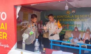 Wakapolresta Makassar “AKBP Budi Susanto” Tinjau Pos PAM Di Pasar Terong