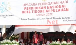 Gelar Upacara Peringati Hardiknas, Walikota Canagkan Bahasa Tidore Sebagai Bahasa Pembiasaan