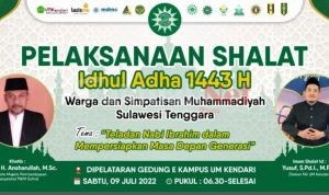 Muhammadiyah Sulawesi Tenggara, Besok Akan Gelar  Shalat Idul Adha di Kampus UMK