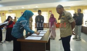 Bupati Iksan Iskandar Teken MoU Kabupaten Jaminan Terhadap Perlindungan Hak-Hak Anak