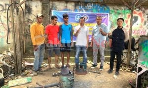 Tingkatkan Nilai Ekonomi Logam Rongsok, Teknik Mesin UHO Perkenalkan Tungku Pengecoran Logam ke Pengepul