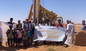 Pengeboran Perdana Program Wakaf Sumur Lazismu di Sudan Dimulai