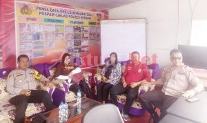 Pemerintah Kecamatan Ciruas Kunjungi Pospam-Yan Ops Lilin Maung 2022 di Prapatan Ciruas