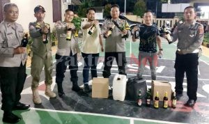 Polsek Ciruas dan Satpol PP Kecamatan Ciruas Berhasil Amankan Miras di 3 Titik